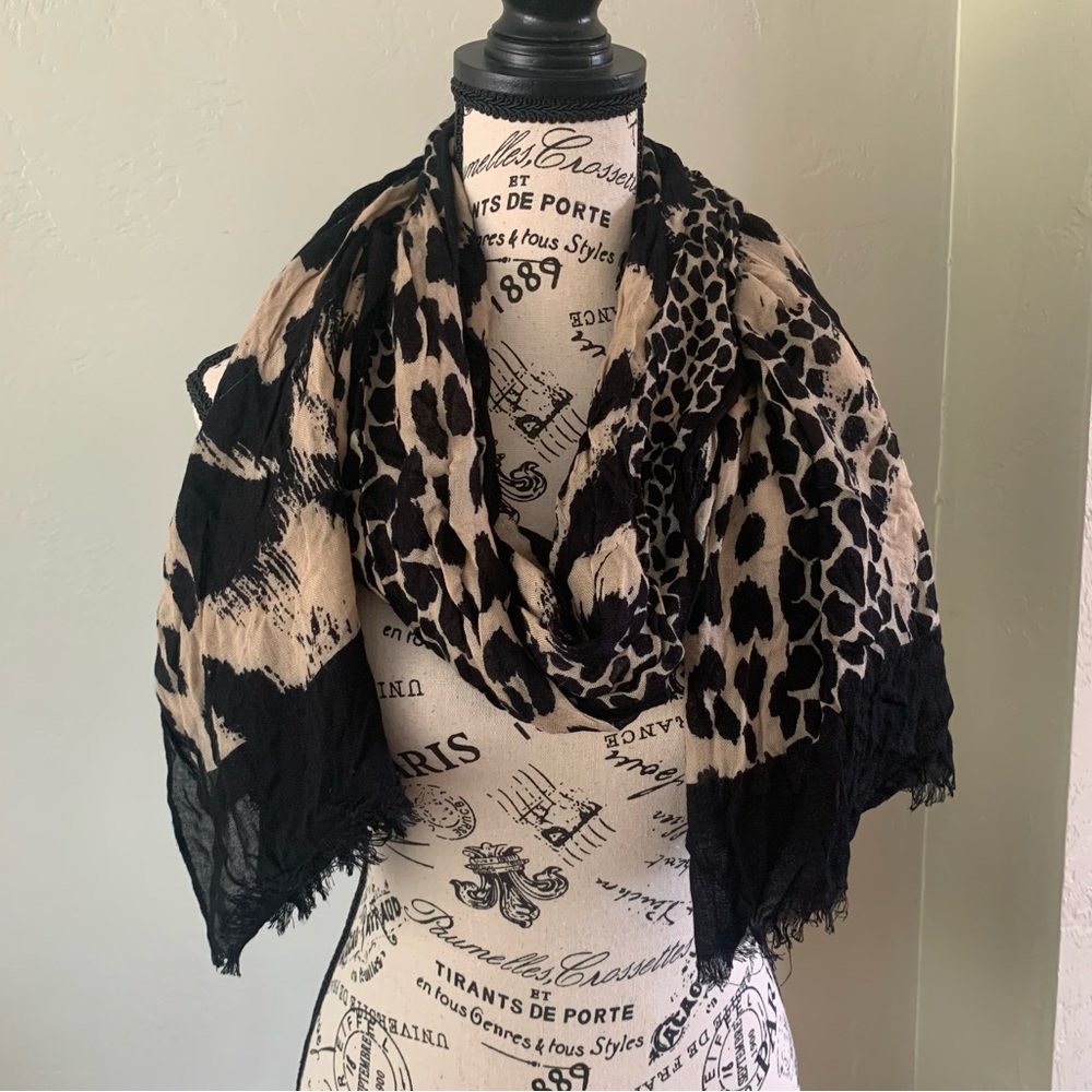 Express large animal printed scarf/wrap